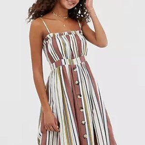 🎉 Asos Multi-Stripe Midi dress 14